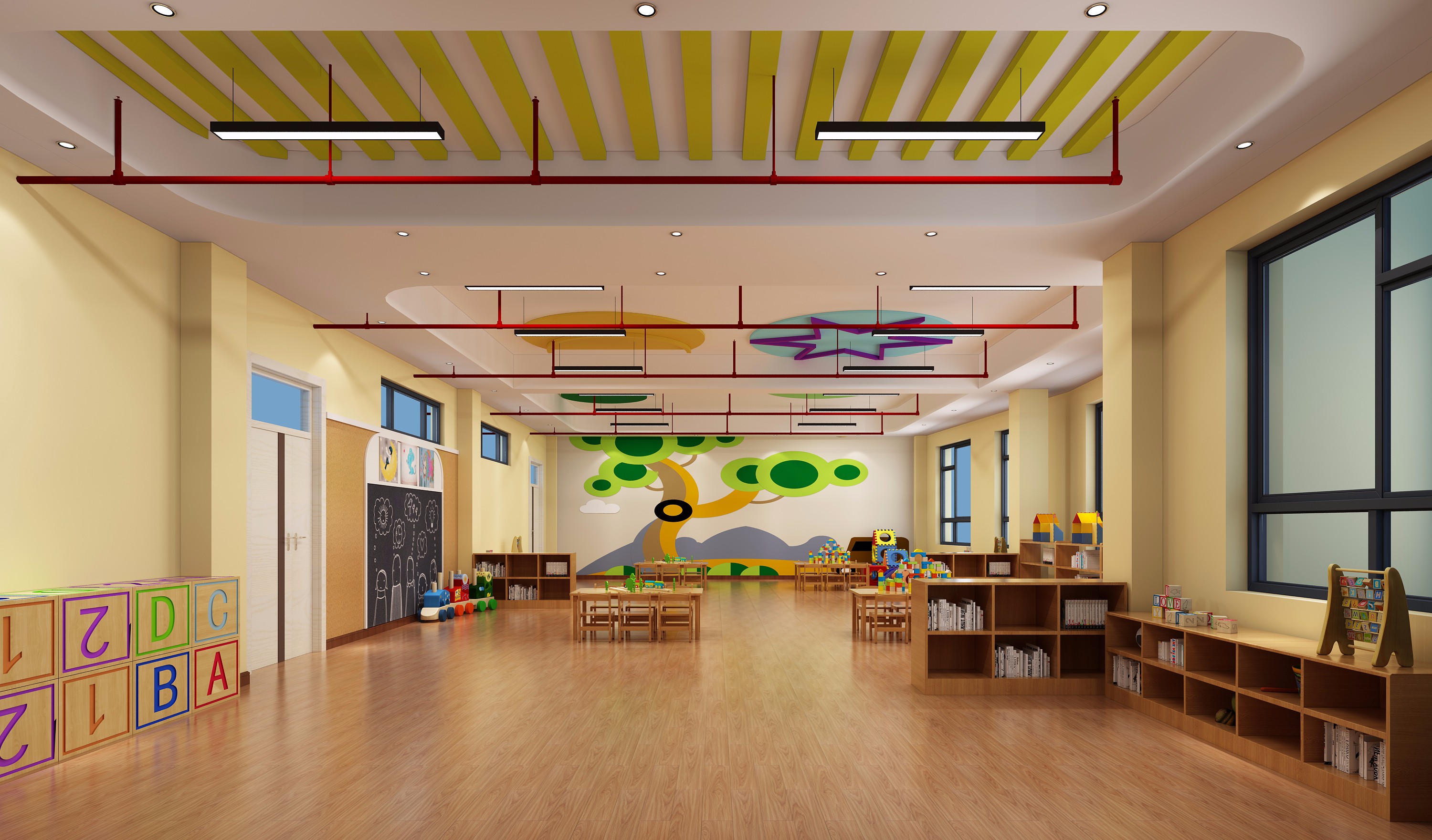 幼儿园等机构装修效果方案