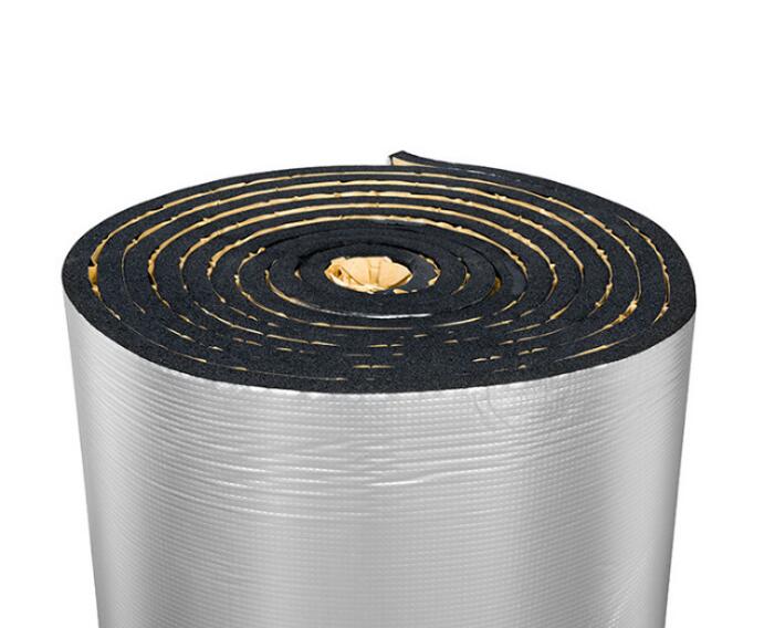 铝箔保温棉防火阻燃室内自粘屋顶隔热板墙体橡塑材料隔音棉橡塑板